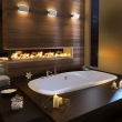 Ehrfürchtiges Schlafzimmer Kerzen Und Hintergrundbilder Zimmer Innere Kerzen Feuer Pool Badewanne