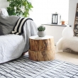 Tree Trunk Side Table: Contribute Immense Natural Accent | Homesfeed in Wood Stump Side Table