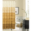 Extra Long Brown Shower Curtainincredible brown to white ruffled extra long shower curtain added