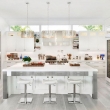 All-white-and-stainless-steel-kitchen-grey-wood-floors