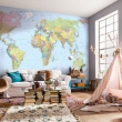 Fotobehang Wereldkaart Posters Home decor Pinterest Design of world map wall decor