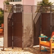 outdoor room dividers privacy screens Best of Nouvelle 3 Panel Resin Wicker Privacy Screen Pinterest