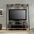 charming-thin-tv-stands-interior-design-for-tv-cabinets-with-simple-tv-cabinets-and-shelf-and-players-and-carpet-and-painting-and-chair-and-plant-1