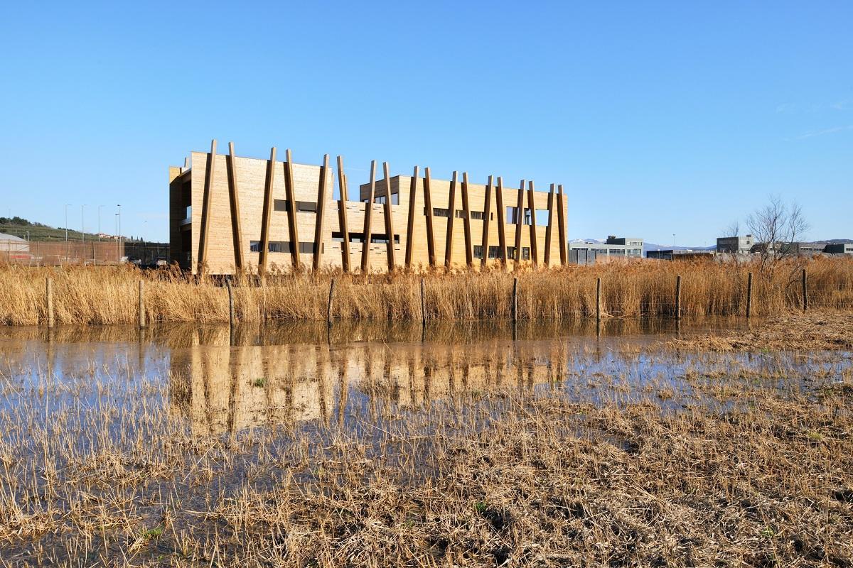 Krajinski park Škocjanski zatok je odličen primer sonaravne arhitekture