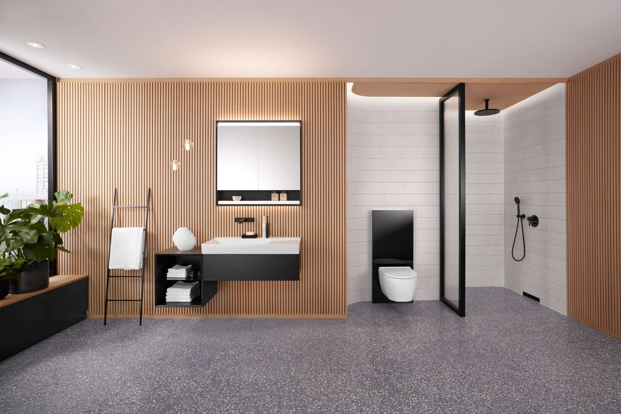 Kombiniranje materialov: kopalnica kot prostor z osebno noto