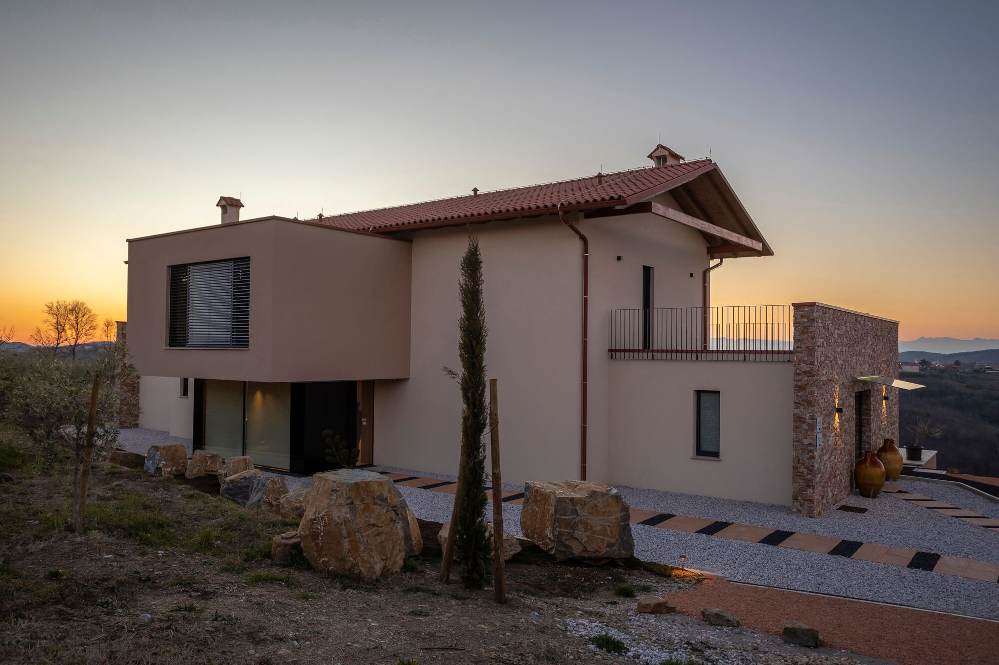 Vila z razgledom, ki seže do Dolomitov